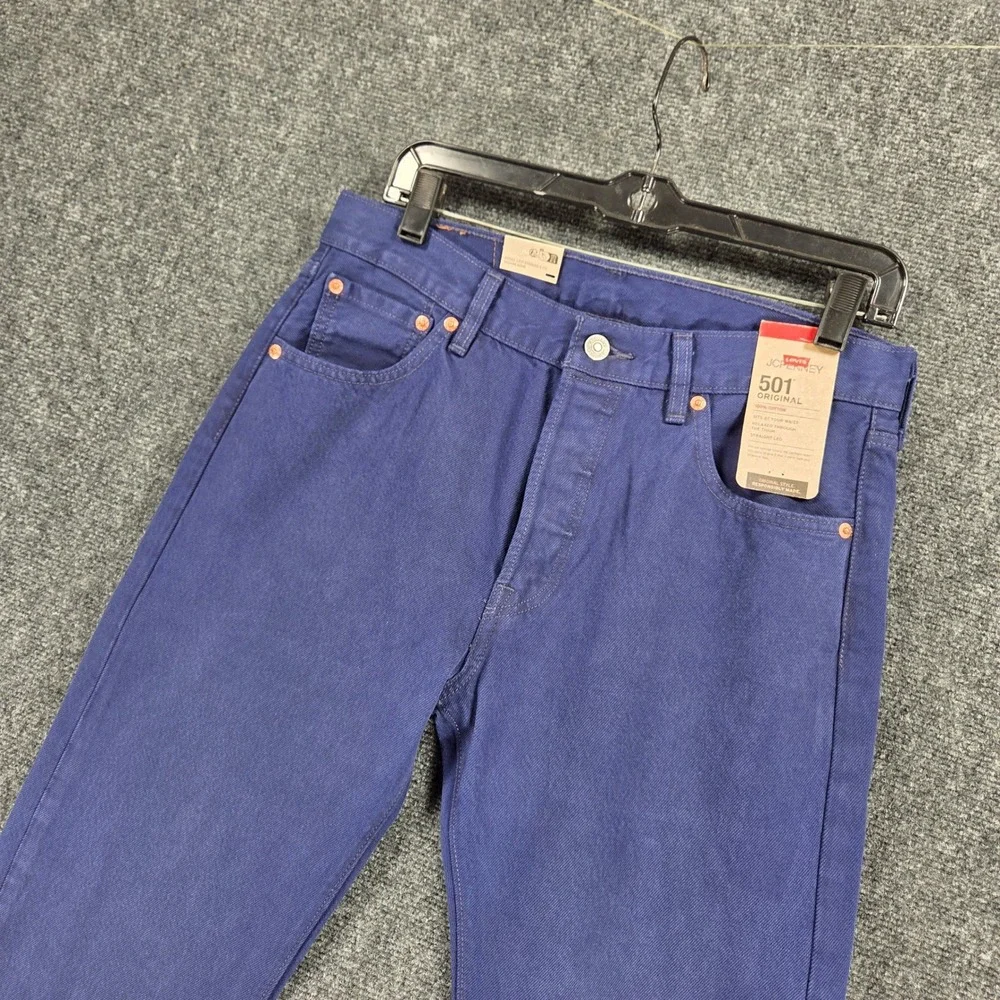 Levi's 501‎ Original Jeans Mens 30x30 Blue 100% Cotton Straight Leg Jeans New